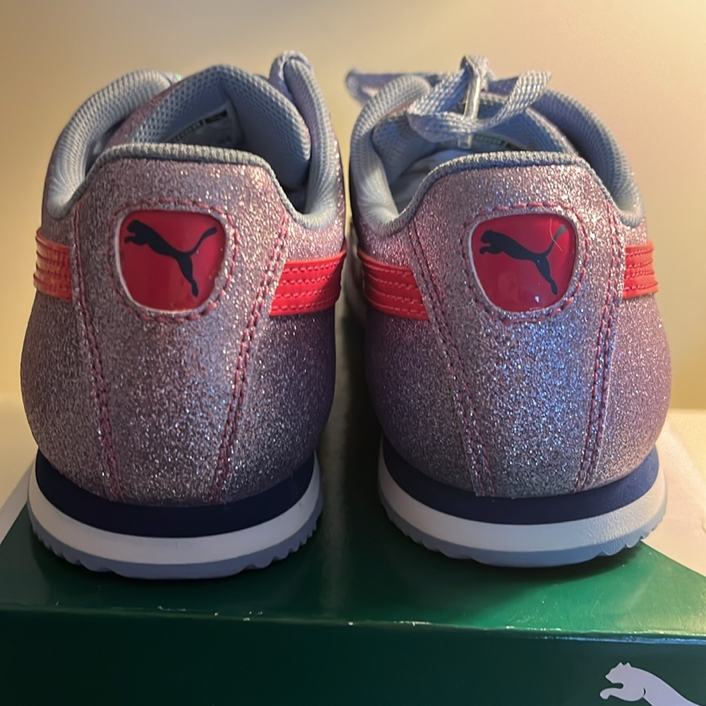 NEW PUMA ROMA Glitz Glam sneaker in Lavender Lustre NEW in box size 2.5 - Picture 4 of 5